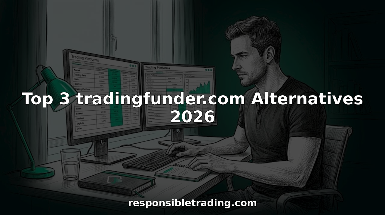 Trader at desk comparing funding platforms